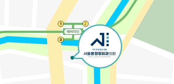 지하철로 오시는 길